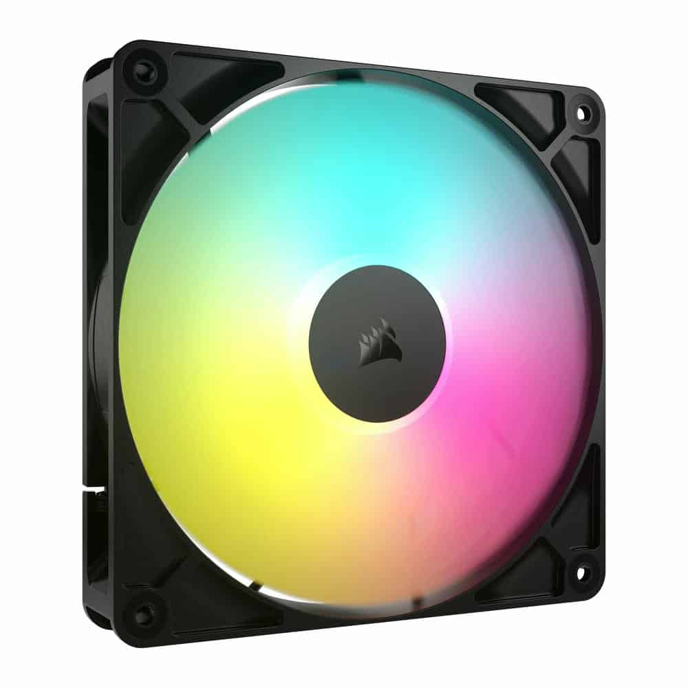 Corsair RS140 ARGB PWM 140mm Fan - Simplified Control - Daisy-Chain 4-Pin PWM